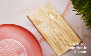 Cucharas y tenedores desechables ecológicos para helados, camping y restaurantes, biodegradables, libres de BPA, aptos para alimentos, sostenibles - Product Image 5