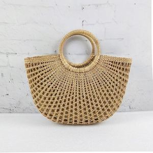 Bolso de mano Mega de lino tejido a mano para pajitas, mini bolsos bonitos de lino puro para niños, estilo Hobo, para libros y objetos planos. - Product Image 6