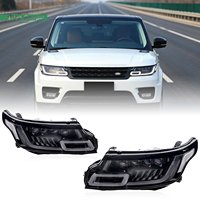 Nouveaux phares LED à faisceau matriciel pour Range Rover Sport 2014-2017, phares de mise à niveau, feux de route adaptatifs, feux de jour laser