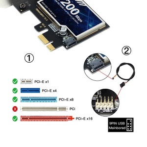 1200Mbps Pci-E Mạng Không Dây Thẻ Máy Tính Để Bàn 802.11AC Băng tần Kép 2.4G 5G Ac1200 Pcie Dongle Wifi Bt4.0 Adapter Pcle - Product Image 6