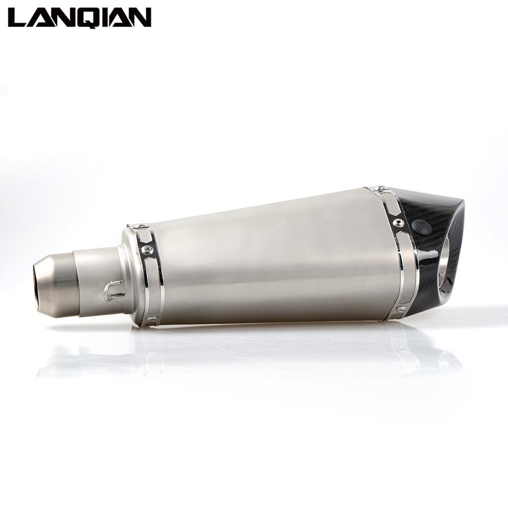 Универсальный глушитель выхлопной трубы 36-51 мм для мотоцикла, глушитель выхлопной трубы для скутера, кроссового велосипеда для KYMCO Triumph Aprilia DUCATI