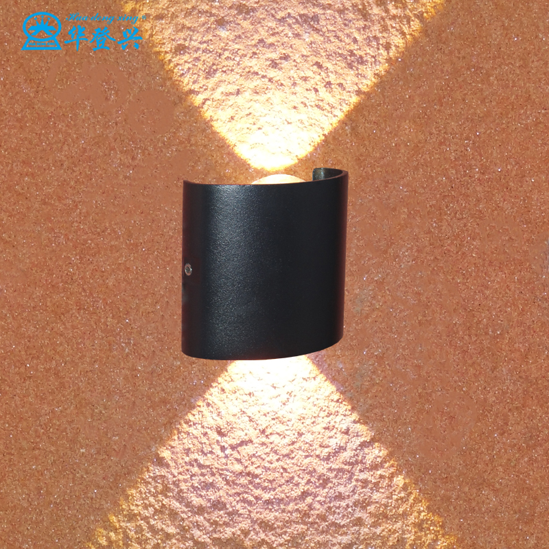 modern style luxury surface aluminum body up down indoor bedroom lighting COB outdoor led wall lamp outside light