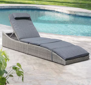 Descuento al aire libre de <span class=keywords><strong>aluminio</strong></span> marrón <span class=keywords><strong>tumbona</strong></span> para piscina jardín restaurante Hotel Villa para relajación junto a la piscina - Product Image 6