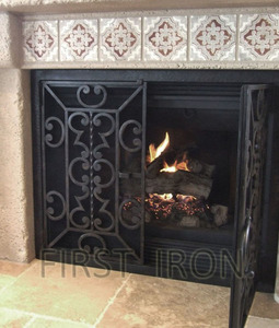 Écrans de protection long en fer forgé pour foyer, pouces, grande taille, protection d'étincelle - Product Image 2