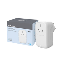 Prise intelligente Wi-Fi certifiée RCM BroadLink SP4L AU compatible Android avec variateur d'intensité et veilleuse, fonctionne avec Alexa, Google Home et IFTTT