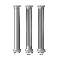 Colonne en fibre de verre blanche, nouvelle collection 2022, décoration de construction, design graphique, fibre de verre et ciment spécial, villa imperméable