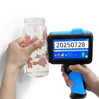 Impresora de Inyección de Tinta Portátil Manual con Pantalla Táctil de 12.7 mm, Impresora de Inyección de Tinta para Codificación de Fechas de Caducidad, Mini Impresoras de Bolsillo de Secado Rápido