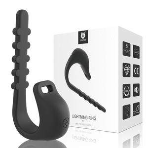 Anillo de Bloqueo con Microcorriente Eléctrica, Juguetes Sexuales Masculinos, Retraso de la Eyaculación, Castigo SM, Esclavo Masculino de la Parte Inferior del Cuerpo, 50Hz, Bajo Ruido - Product Image 5