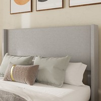Modernes Schlafzimmerbett mit Hoher Weicher Rückenlehne und Verkürztem Fußende für Wohnmöbelprogramme