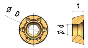 Rdkw1605 קרביד טונגסטן קרביד כלי כרסום עבור פלדה סגסוגת - Product Image 6
