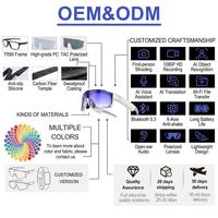 Gafas Inteligentes Meta con IA para Deportes, Grabación, Chat GPT, Cámara, Traducción y Asistente, Gafas Inteligentes con IA para Exteriores