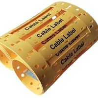 Étiquette de câble d'identification en polyoléfine sans halogène Marqueur Tube Fil Étiquette Manchon Marqueur Bandes Étiquette Carte