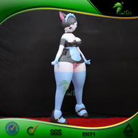 Poupée gonflable personnalisée pour fille chat fille sexy, animation japonaise, femme de ménage gonflable