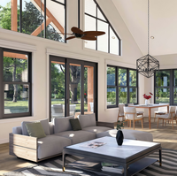 Villa à ossature légère en acier pour la retraite et l'habitation des seniors, avec un design isolé à un étage, durable et moderne