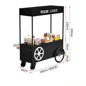 Carrito utilitario <span class=keywords><strong>de</strong></span> <span class=keywords><strong>furgonetas</strong></span> móviles para mercados al aire libre para comida callejera y aperitivos Carros <span class=keywords><strong>de</strong></span> empuje <span class=keywords><strong>de</strong></span> puesto móvil con flotadores <span class=keywords><strong>de</strong></span> flores Carros <span class=keywords><strong>de</strong></span> algodón <span class=keywords><strong>de</strong></span> azúcar - Product Image 6