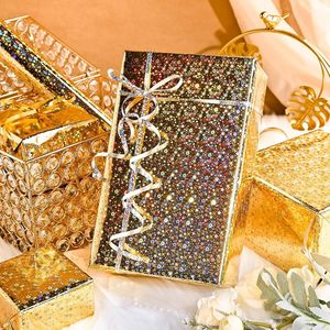 Rollo de Papel de Regalo Dorado Merture de 17 Pulgadas x 32.8 Pies con Estrellas Iridiscentes, Doble Cara, para Envolver Regalos y Manualidades - Product Image 4