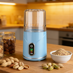 Licuadora portátil recargable, máquina para moler café, licuadora industrial portátil, motor con botón de encendido para coche/batería, licuadora exprimidora. - Product Image 1