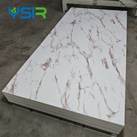 Panel de Pared 3D Decorativo para Interiores, Impermeable, de Alto Brillo, Diseño Moderno y Elegante, Lámina de Pared de Mármol