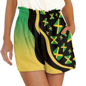 Nhà Máy Giá <span class=keywords><strong>Jamaica</strong></span> phong cách tùy chỉnh chất lượng cao quần short Ruffle Dây thắt lưng Nhanh Khô Quần short túi quần short - Product Image 2