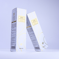 Boîte en carton pliable à extrémités pliées pour produits de soin de la peau, emballage plat d'usine OEM pour liquides et essences