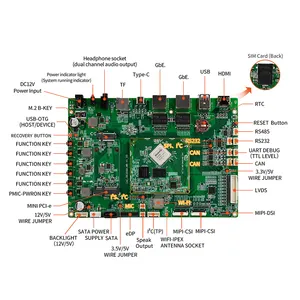 RK3568 समाज खुले स्रोत 32GB eMMC Iot 64 बिट एंड्रॉयड एम्बेडेड विज्ञापन/वेंडिंग मशीन नियंत्रक बोर्ड