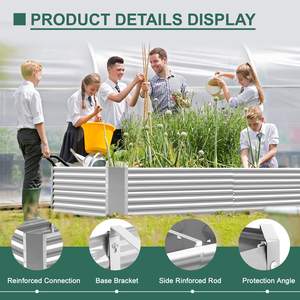 Nouveaux produits : bac de jardin robuste en métal galvanisé <span class=keywords><strong>pour</strong></span> légumes et fleurs - Product Image 6