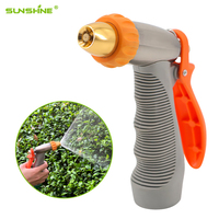 Pistolet pulvérisateur à jet d'eau en laiton SUNSHINE, réglable, 3 modes de pulvérisation, pour jardin, pelouse, maison, lavage de voiture et d'animaux, avec gâchette arrière