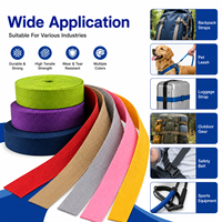 Sangle tissée durable en polyester imitation nylon sergé chevron 25 mm pour sangle d'appareil photo, vente en gros