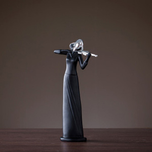 Hiện Đại Trang Trí Nội Thất Thiết Lập Nhựa Màu Đen Thủ Công Mỹ Nghệ Đồ Trang Trí Gốm Đối Tượng Cho Nhân Vật Nội Thất Trang Trí Nội Thất Khác Các Đối Tượng Trang Trí - Product Image 2