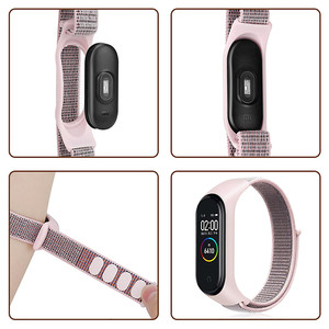 Deporte tela de Nylon bucle banda para Xiaomi <span class=keywords><strong>Mi</strong></span> banda 5 reemplazo Correa - Product Image 6