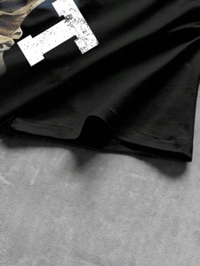 T-shirts décontractés d'été pour hommes avec imprimés graphiques et lettres, usine de vêtements, personnalisation disponible.F10 - Product Image 4