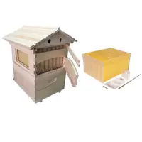 Caja de apicultura con marco de plástico, colmena de abejas con salida australiana, automática, de madera, gran oferta