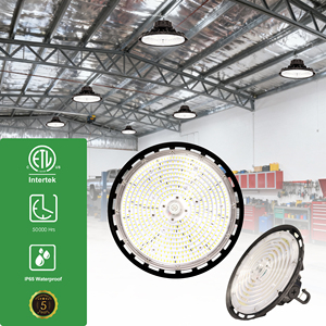 Lámpara Industrial LED de Alta Bahía <span class=keywords><strong>UFO</strong></span> de 3CCT y 3 Potencias Ajustables, 150LM/W, para Almacenes, Disponible en EE. UU. y Canadá - Product Image 2
