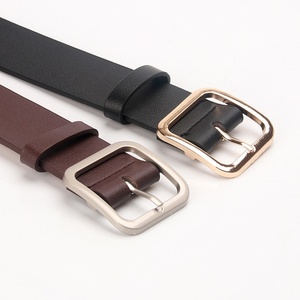 Cinturón Decorativo de Estilo Coreano al por Mayor, Cinturón Simple para Estudiantes con Hebilla Cuadrada de Aleación, Cinturón de Alta Calidad para Vestidos y Abrigos para <span class=keywords><strong>Mujer</strong></span> - Product Image 1
