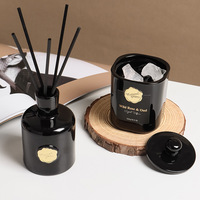 Mini diffuseur de parfum en verre écologique de 200 ml, ensemble de diffuseur de parfum de luxe, huile parfumée, diffuseur d'air frais, diffuseur de roseaux