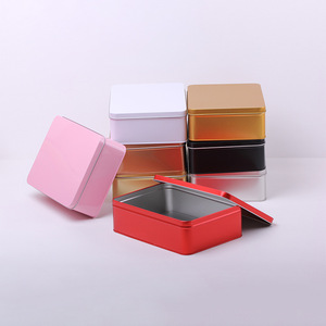 Boîte <span class=keywords><strong>en</strong></span> <span class=keywords><strong>fer</strong></span> carrée personnalisée <span class=keywords><strong>en</strong></span> <span class=keywords><strong>fer</strong></span> blanc pour gâteaux de lune, grande boîte de rangement rectangulaire <span class=keywords><strong>en</strong></span> métal pour gâteaux et biscuits - Product Image 2
