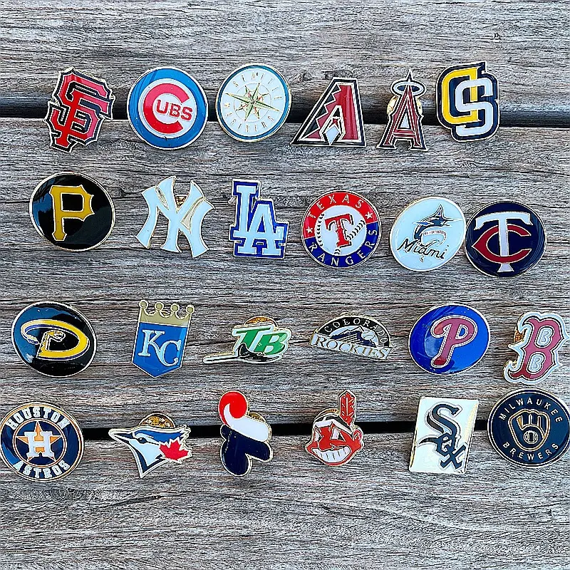 America Nfl Sport Team Badge Pins Enamel Metal Lapel Pin Baseball Hat Polished Pins