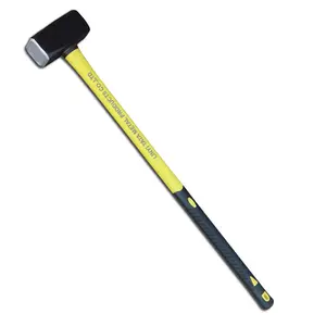 3-10kg stoning hammer with carbon steel forged head fiberglass handle