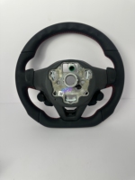 Volant sport en cuir perforé sur mesure en carbone forgé pour Volkswagen VW Golf R 5 6 8 R Jetta Mk6 Polo Passat CC