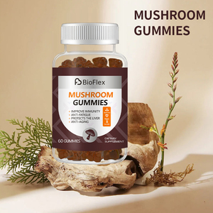 Complément alimentaire en gummies à base d'extrait de champignons super-complexes 10 en 1, biologique, végétalien, Lion's Mane, Reishi et Chaga, 2500 mg, marque privée OEM - Product Image 6