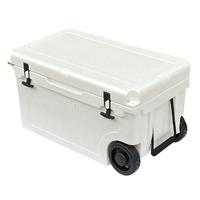 Glacière portable rotomoulée de haute qualité 55L, isotherme, réutilisable, moderne, pour camping, pêche, avec logo personnalisé, en PE