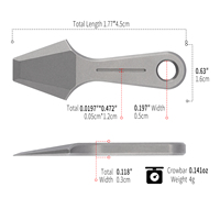 TGZUO pour mini-pied-de-biche en titane, outil utilitaire multifonctionnel et durable pour l'extérieur, portable, pour bricolage industriel, OEM, EDC