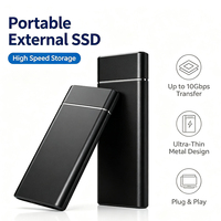 Disque dur externe portable en métal OEM/ODM haute vitesse 2 To USB 3.1 SATA 3.0, nouveau disque dur externe mobile pour ordinateur portable