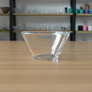 High quality cheap round glass bowl fruit glass bowl