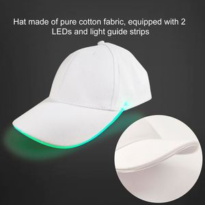 Promotion Fashion Cotton LED Baseball Cap with logo for Concert World Football Sport Fans Night Running Light <b>Hat</b> for Party Club - Product Image 5