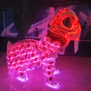 चीनी शेर नृत्य बच्चों शेर के लिए एलईडी शेर नृत्य पोशाक नृत्य