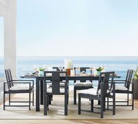 Ensemble de mobilier de jardin de luxe en aluminium pour 10 personnes, table et chaises de patio pour l'extérieur