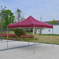 Tente de camping hexagonale suprême 3x3m avec cadre en acier vert pâle, drainage et protection contre le vent