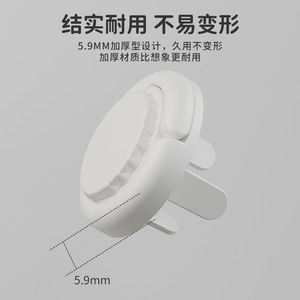 Socket Protective Cover 12-Pack 6 Two-Prong 6 Three-Prong Child Safety Plug Home Use - Product Image 3