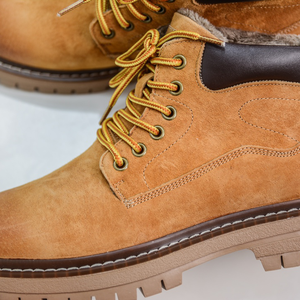 Thiết kế mùa thu và mùa đông mới của phụ nữ mắt cá chân khởi động, biểu tượng tùy chỉnh dày duy nhất nâng cao thời trang ren-up Martin khởi động - Product Image 5